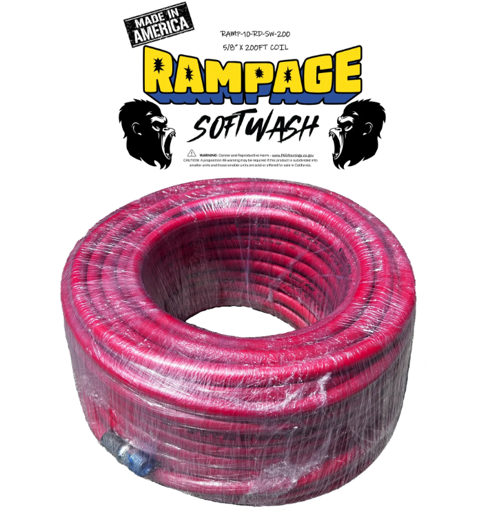 Rampage 5/8" Red 200ft Softwash Hose