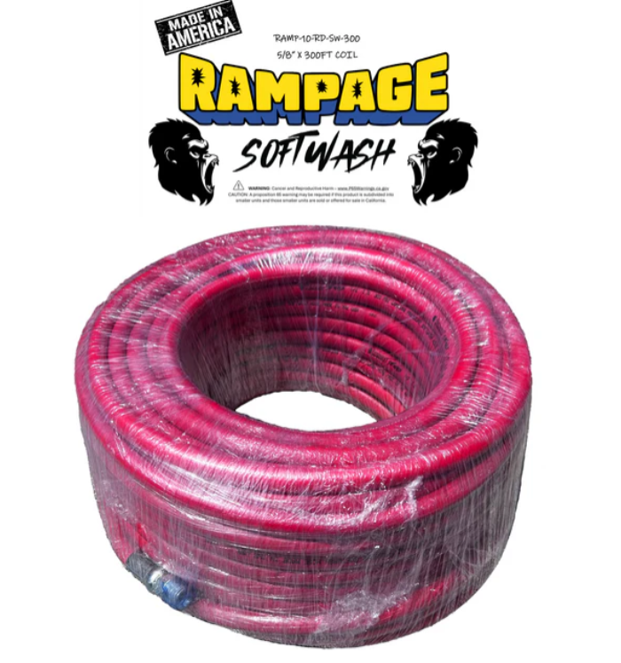 Rampage 5/8" Red 300ft Softwash Hose
