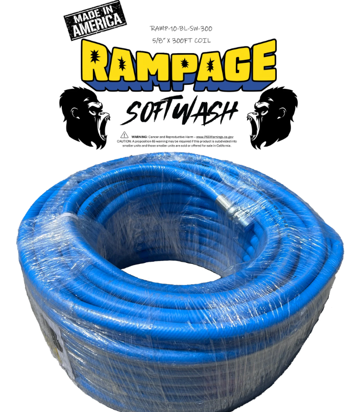 Rampage 5/8" Blue 300ft Softwash Hose